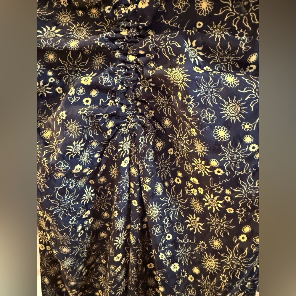 Sandro PARIS Black and Gold Floral Maxi Dress. Size 10 - Picture 5 of 10